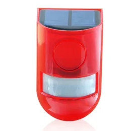 Rilevatore 110dB Impermeabile LED Giardino PIR Ricaricabile Allarme Sonoro Esterno Antifurto Luce Solare Avvertimento Risparmio Energetico Con Sensore di Movimento