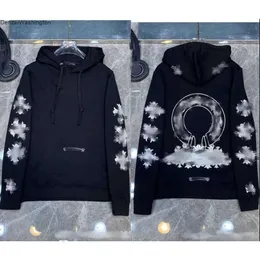 Designer Mens Hoodies Designer Chromees Winter Sweatshirts Heart Hoodie Ch Långärmare Jacka Löst kappa huvtröja män kvinna hip hop chromees hjärtan blå blac 24