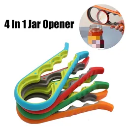 Jar Opener 4 In 1 Save Strength Anti-Slip Multifunctional Easy Grip Wrench for 2cm to 7.2cm Bottles Household Tools MHY062