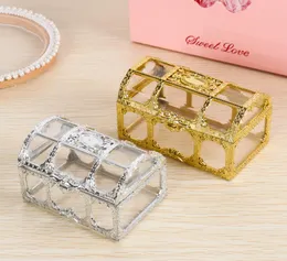 Treasure Chest Candy Box Wedding Favor Mini Gift Joxes Food Grade Plastic Plastic STOAGE CASE7007242