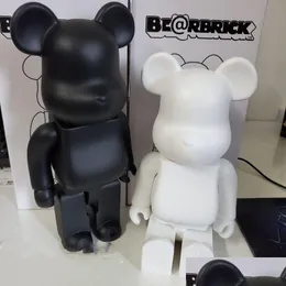 Movie Games The Bearbrick Bear Building Blocks Trend Doll Handmade Model Ornaments Solid Color 40028Cm Drop Delivery Toys Gifts Ac Dhzmg