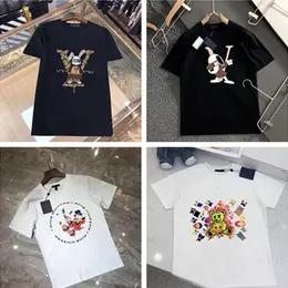 2024 New Men's Thirts Summer Mens Designer T Shirt Man Man Womens Tees مع رسائل طباعة الأكمام القصيرة من الأعلى بيع الرجال الفاخرة الهيب هوب V3