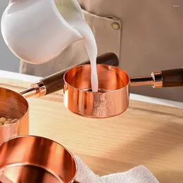 Measuring Tools Sugar Wooden Spice Tea Beans Milk Walnut Gold Kitchen Powder Ice Scoop Mini Cream Spoon Coffee Salt