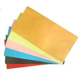 Envelopes 100 peças envelope colorido frete grátis atacado cartão de papel adorável com textura verde brilhante cintilação 220mm * 110mm