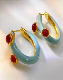 High quality designer Earrings Vintage Enamel Ear Cuff for women fashion jewelry1073658
