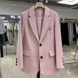 Fashion Casual Women Blazers Designer Suit Retro Letter Single-Breasted Jacket Långärmning Kontor Rockar Kvinnor Lämpliga kläder