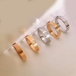 Love Ring Letter coppia Promise Men Ring Letter Wedding Charnewdrive Bande Gioielli Donna semplice hip hop in lega classica Pretty Female Plazed Gold Rings Street ZB010 E4