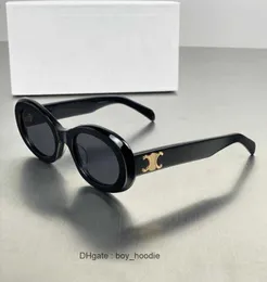 Sunglasses 2023 Retro cats eye sunglasses for women CEs Arc de Triomphe oval French high Quality WE0L