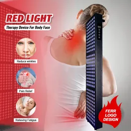 840 st 660nm 850nm LED Red Light Therapy Panel Hög effekt nära infrarött rött ljus för full kroppsmärtlindring hudföryngring