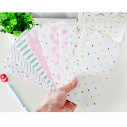 Envelopes 150pcs / Lot Romantic Cartoon Pattern Kawaii Strip Paper Envelope Sobres Papel/invitation Envelope Gilt Decorated/whloesale