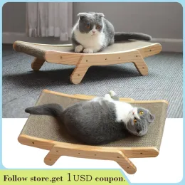 Scratchers Cat Scratch Board Detachable Lounge Bed 3 In 1 Scratching Post For Cats Training Grinding Claw Toys Wooden Cat Scratcher Scraper