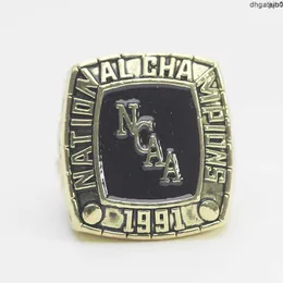 Ny7u designer anel comemorativo anéis de banda 1991 ncaa duque azul magia universidade basquete campeão anel universidade anel yin9