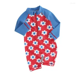 Clothing Sets Toddler Baby Boys Swimsuit Short Sleeve Zipper Jumpsuit Rash Guard Girl Swimwear