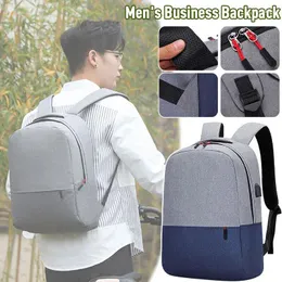 School Bags Travel Backpack Men Business Back Pack Student Bag Large Capacity Laptop Waterproof Fashion Male Oxford Cloth Rucksack