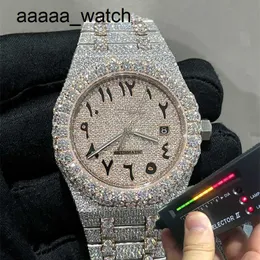 Diamonds AP Hand Limited Sale Watch Inlaid Custom Moissanite Luxury Full Watch ETA Movement Box and Paper