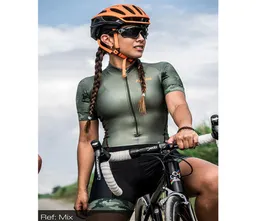2019 프로 팀 여성 자전거 스킨 슈트 여름 짧은 슬리브 수영복 스케이팅 트라이 애슬론 정장 자전거 로파 시클리 미스 모 Mujer5353928
