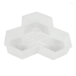 Garden Decorations 1Pcs Path Mold Concrete Manually Plastic Stepping Stone Paving Molds For Pavement Courtyards Square