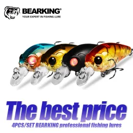 LURES BEARKING HOT SALET 4PC/SET 35mm 3.5g 서스펜션 다이브 1m 완벽한 전문 A+ 낚시 미끼 미니 크랭크 미노 하드 미끼