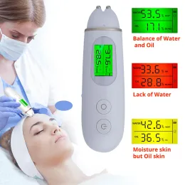 Analyzer Electric LCD Display Digital Skin Care Tester for Moisture Oil Fluorescent Agent Content Facial Moisturizing Analyzer Detection