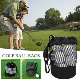 Sacos de golfe transportadora armazenamento para camisetas de golfe fitness lavanderia esporte sacos de bola de golfe cordão bola de golfe bolsa recipiente organizador portátil l2402