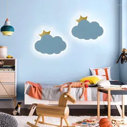 Wall Lamp Colorful Nordic Cloud Decorative Children's Room Bedroom Bedside Girl Princess AC110V-220V