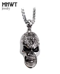 MNWT The EuropeUnited Punk Style Skull Pendant Necklaces Nonmainstream Fashion Man Necklace Halloween Gift Jewelry Sautoir3046491