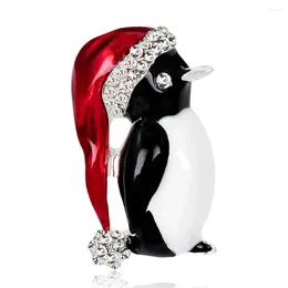 Broş 1 adet Noel dekorasyon kolye süsleri hayvan penguen broş hediye