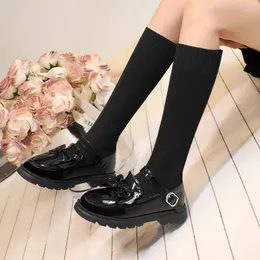 Boots Fall Sweet Bowtie Belt Buckle Three Height 20/36cm Ankle/mid-calf Patent Leather Low Heel Party Women Shoes Black 2024