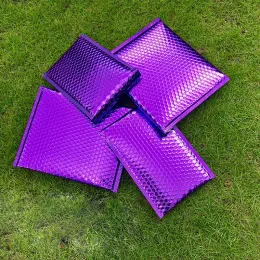 ブラックボード30pcs/lot紫色のアルミニ酸フィルムバブルメーラー防水式輸送バッグ