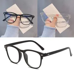 Glasögon ramglasögon ultralätt retro transparent ram vanlig män kvinnor anti blå ljus glasögon fest dekorera glasögon falska glasögon