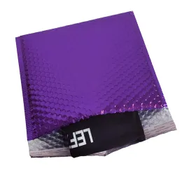 Blackboard 50pcs Purple Metallic Bubble Mailer Foil Bubble Bags Aluminized Postal Bags Свадебные сумки Подарочная упаковка