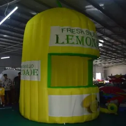4x4x3.5m H (13.2x13.2x11.5ft) Factory price Oxford fabric inflatable lemonade Concession stand booth outdoor sale standing Juice Cup Carnival Party tent3