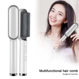 Appliances Professional Hair Curler Hair Straightening Comb Ceramic Straightening Styling Tools Straighteners Curling Hair Iron Hair Brush