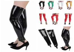 Socks Hosiery Fashion Women Tights Stockings Sexy Wetlook Shiny Stocking Clubwear Stretchy Footless Thighhigh Costumes4975303