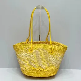 2024 straw woven bags new summer fashion designer bags large capacity bags plant fiber woven bags cute and practical vegetable baskets Mummy bag, bucket bag, beach bag