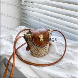 Borse a tracolla Borsa firmata Mini Beach Estate Piccola croceBody Fashion Secchiello in paglia Vita diagonale Borse in pelle Triumpha StylisheendibagsH24227