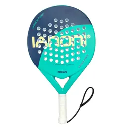 Tenis raketleri ianoni padel raket karbon fiber yüzey ile eva bellek esnek köpük çekirdek padel tenis raketleri hafif