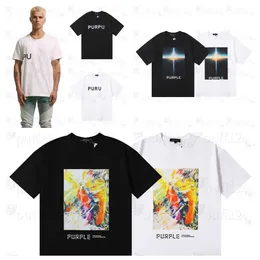 Designer Mens t Shirt Purple Brand New Summer Loose Simple Casual Clothing and Womens Short Sleeve T-shirt High Street Fashion Letter Print