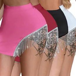 Damen Bademode Pareo Strandkleid für Frauen 2024 Kleidung Sommergefühl Diamantrock Solid Spandex Kaftan Tunika Bikini Cover Up Badeanzug
