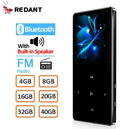 Плееры REDANT HIFI MP3-плеер с Bluetooth 4.2 FM-радио Сенсорная клавиша Экран 1.8 Мини-mp3-спортивный музыкальный плеер MP 3 Портативный металлический плеер