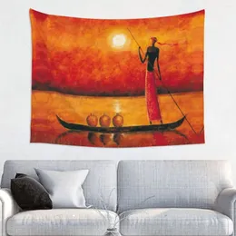 Tapestries African Girl Ethnic Life For Living Room Exotic Africa Women Hippie Wall Hanging Tapestry Home Decor