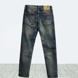 Spring Men jeans designer jeans mens mode randig grafik tvättade mode byxor denim casual lös fast färg stora storlek raka byxor 5xl