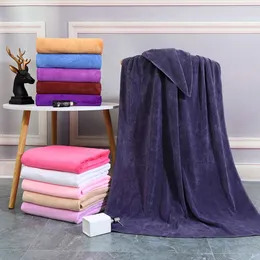 Beauty Salon Bed Absorbent Large Towels, Towel Thickened and Enlarged Ultra-fine Fiber Bath Towels