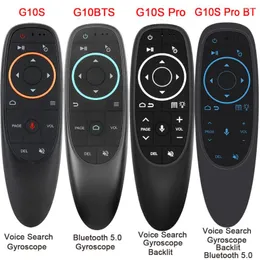 Remote Controlers G10S G10SPRO G10BTS G10SPROBT Air Mouse Voice Control 2.4G Wireless Gyroscope IR Learning For Android TV Box PC