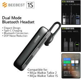 Hörlurar YouPin Beebest Walkietalkie -headset 1s Bluetooth 5.3 Brusreducering Lång standby för Xiaomi /Beebest Walkie Talkie för telefon