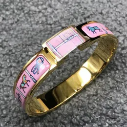 Fashion Designer Bracelets for Women Designer Gold Rose Gold Silver Bangle with Printing Festival Gifts with Box 25900