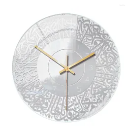 Wall Clocks Islamic Quartz Acrylic Clock Pendulum Muslim Living Room Decoration Art Indoor Pendant