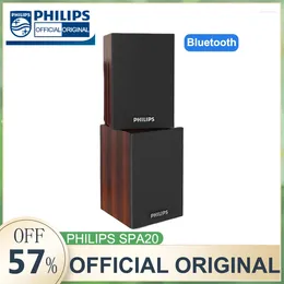 Altoparlanti combinati Altoparlante Bluetooth originale Philips SPA20 Desktop da interno Lettore musicale multimediale in legno Laptop stereo ad alta fedeltà