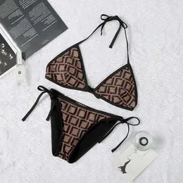 Costume da bagno estivo bikini di marca di lusso bikini sexy a triangolo set bikini firmati lettera jacquard y2k costume da bagno tessuto comfort s-xl