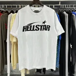 T-shirt da uomo Camicia Hellstar T-shirt Hellstar in cotone 100% di alta qualità T-shirt grafiche da uomo Streetwear Camicia moda hip hop Donna Oversize Bianco Nero T-shirt allentata corta yo